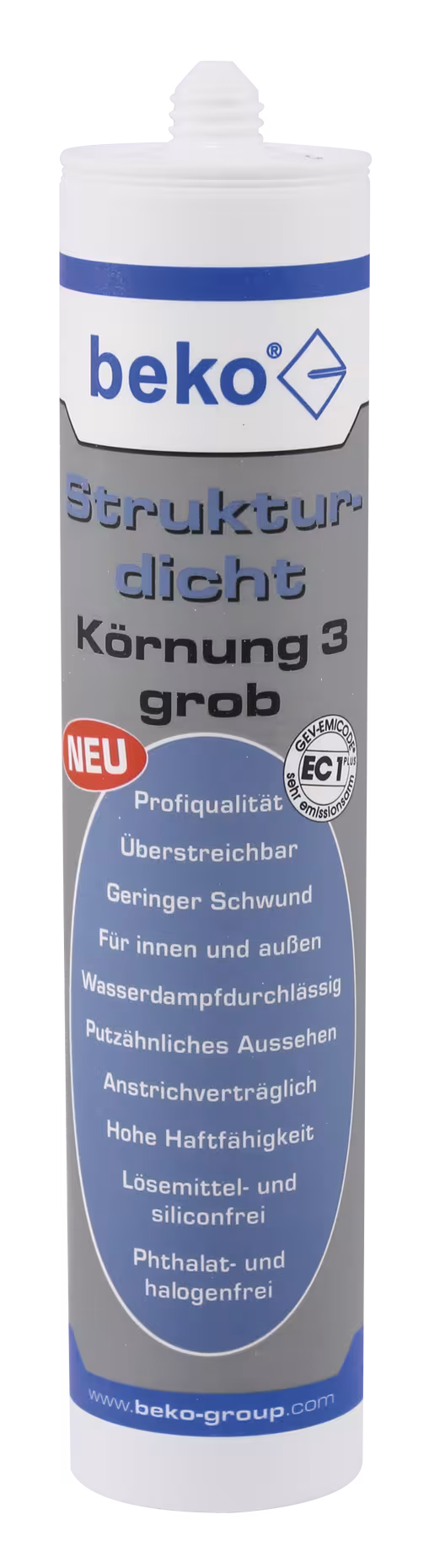 Strukturdicht 310 ml weiß-strukturiert, Körnung 3 GROB von Beko Strukturdicht 310 ml weiß-strukturiert, Körnung 3 GROB aus der Kategorie Dichtstoffe mit der Artikelnr. 230 333