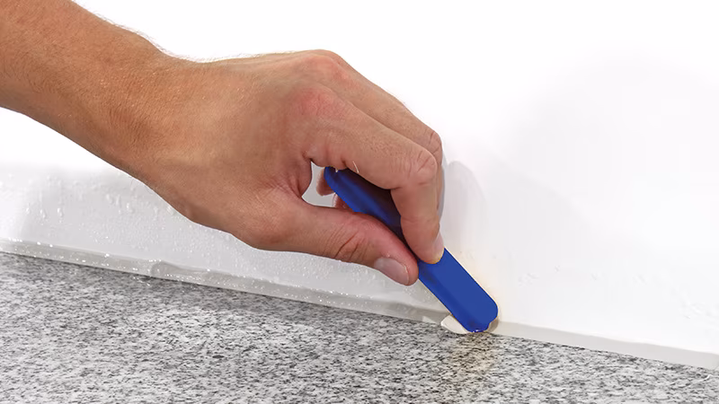 Glättemittel für Dichtstoffe, gebrauchsfertig, Sprühflasche 500 ml Drinnen, Innenarchitektur, Person, Reinigen, Messer