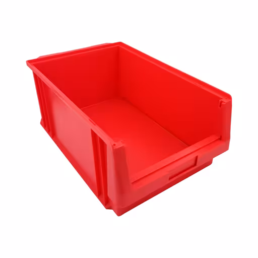 Sichtlagerkasten, TxBxH, 500x315x200 mm, rot, Polypropylen von der Marke Schulte Lagertechnik aus der Produktreihe Fachbodenregale