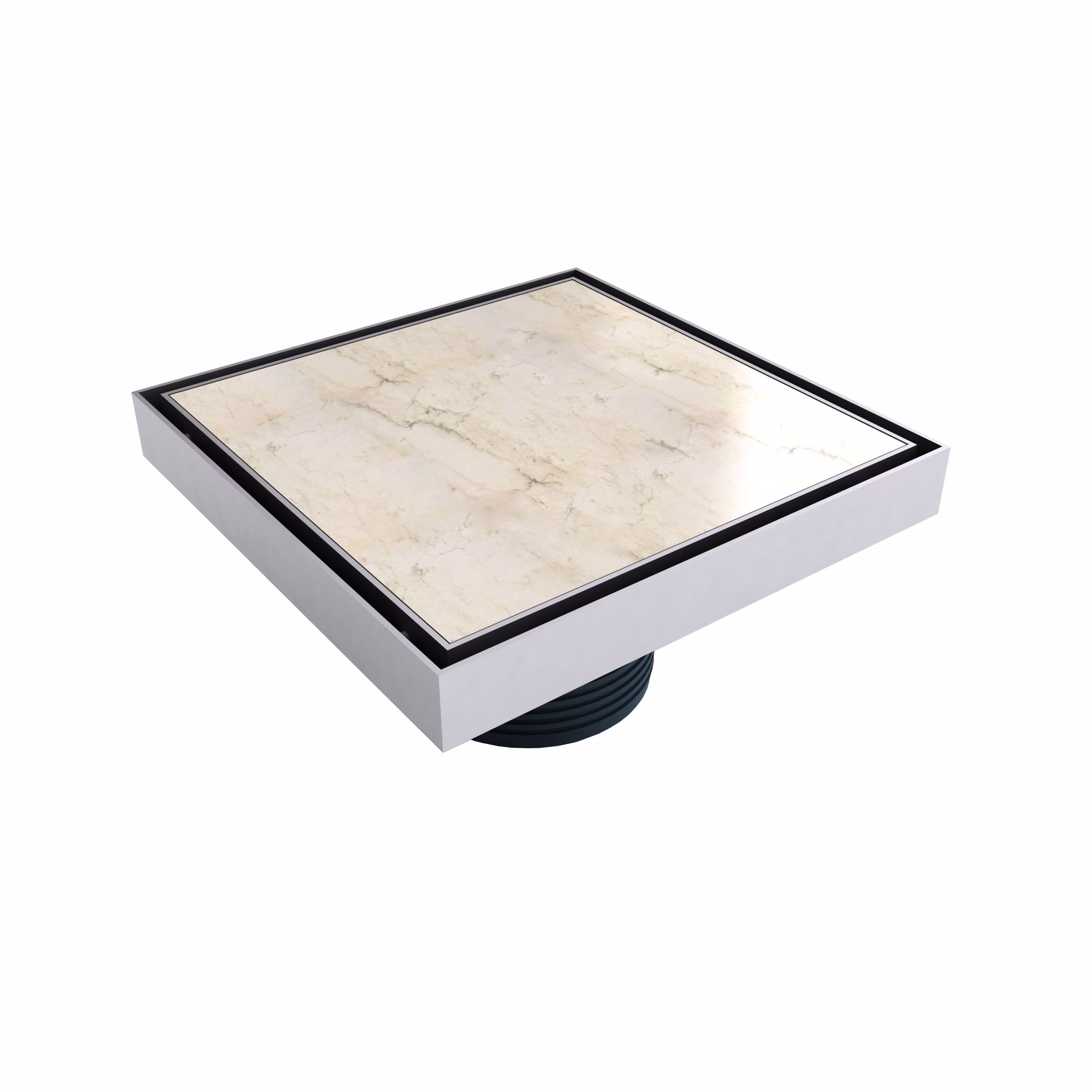 MERT ULTRA FLACH 20x20cm Bodenablauf Design "FLIESEN" DIN 50