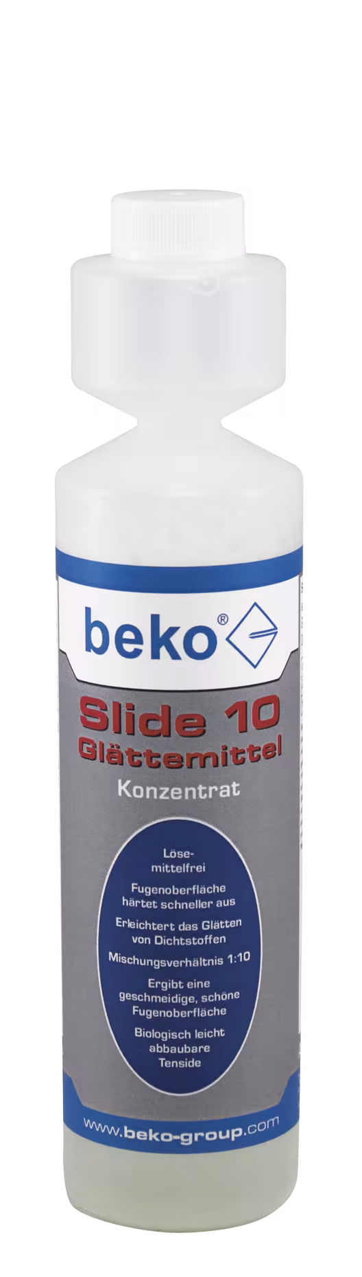 SLIDE 10 Glättemittel Konzentrat 1:10, 250 ml von Beko SLIDE 10 Glättemittel Konzentrat 1:10, 250 ml aus der Kategorie Zubehör Dichtstoffe mit der Artikelnr. 200 2 250