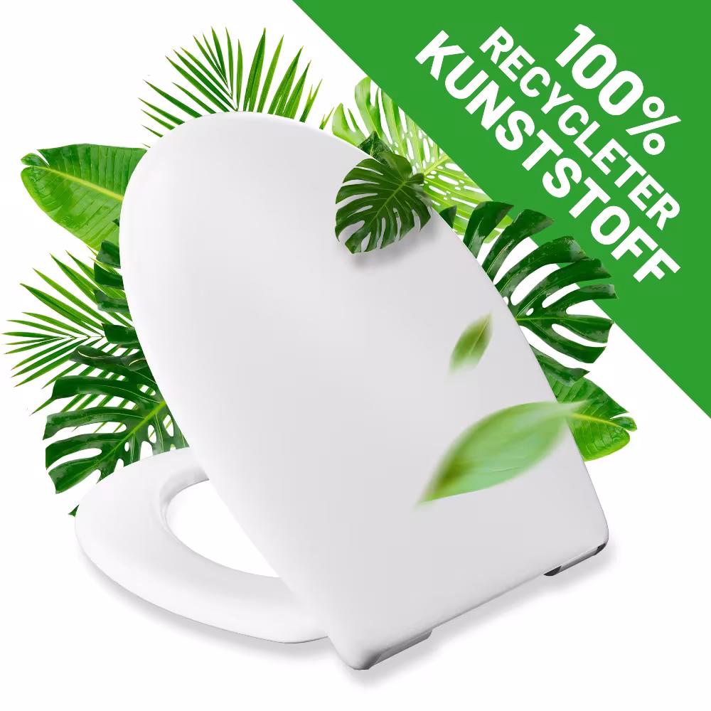 Recycling WC-Sitz R700 Öko oval mit Absenkautomatik (Universelle Passform) von LUVETT Recycling WC-Sitz R700 Öko oval mit Absenkautomatik (Universelle Passform) aus der Kategorie WC-Sitze