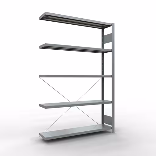 Stecksystem Anbauregal 2000x1300x300 mm, Typ 250 kg, verzinkt aus der Kategorie Anbauregal mit der Artikelnummer 12935-130