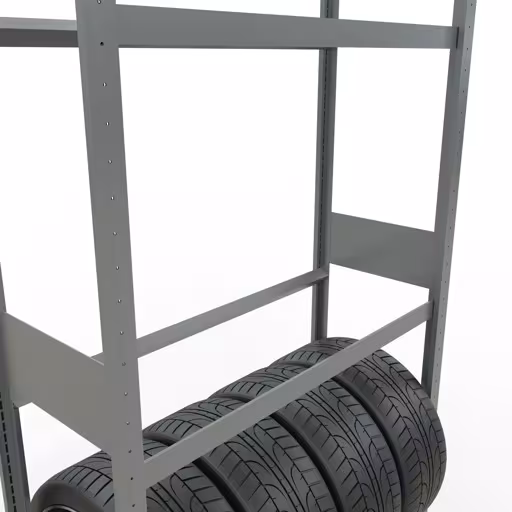 Abbildung Nr 13 des Artikels Grundregal, Räder-/Reifenregal, 3500 x 1050 x 400 mm, verzinkt, 5 Lagerebenen á 150 kg Fachlast pro Ebene aus der Produktgruppe Fachbodenregale von der Marke Schulte Lagertechnik