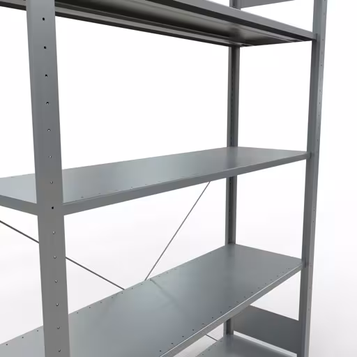 Andere Ansicht des Artikels Stecksystem Grundregal 2000x1300x400 mm, Typ 150 kg, verzinkt aus der Kategorie Stecksystem