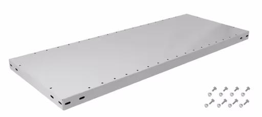 Zusatz-Fachboden MULTIplus250 750x300 mm, RAL 7035 lichtgrau, inkl. 8 Schauben + Muttern aus der Kategorie Zubehör mit der Artikelnummer 37303-A