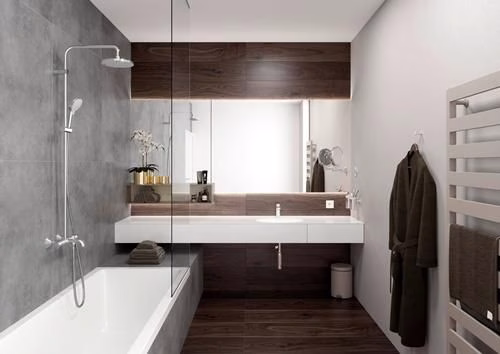Detailbild 4038212 Hansgrohe Einhebel-Waschtischmischer VERNIS Blend 100 mit Zugstangen-Ablaufgarnitur 1 1/4 Zoll chrom