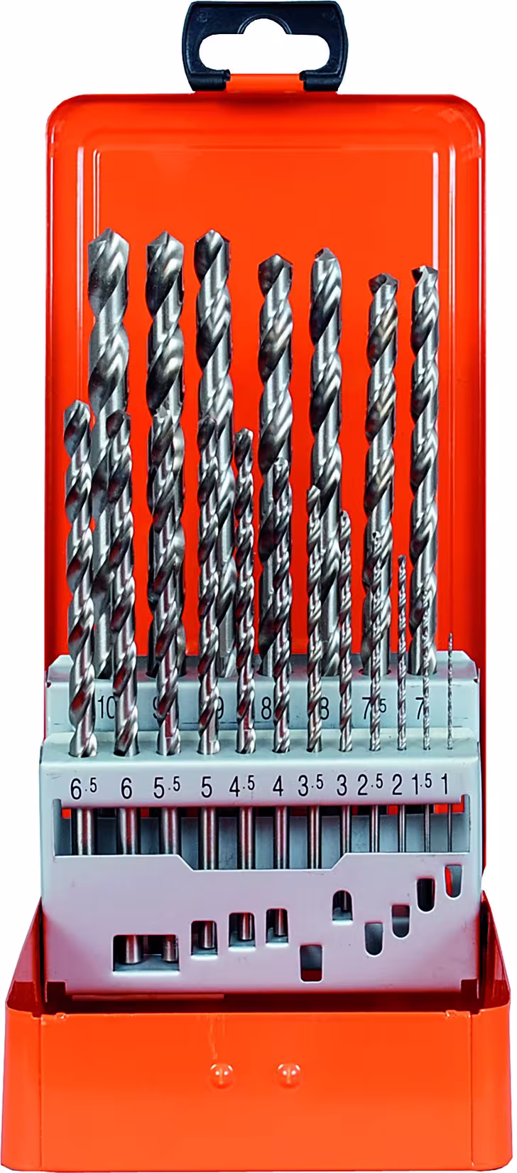 Metallkassette DIN 340 HSS-G 19tlg 1-10/0,5 mm aus der Kategorie Bohrer mit der Artikelnummer 60830