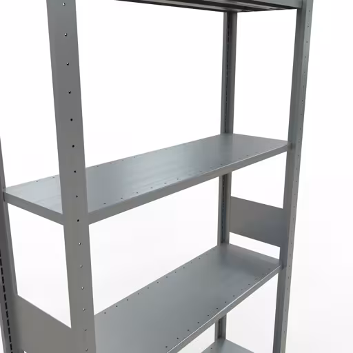 Abbildung Nr 15 des Artikels Grundregal, Fachbodenregal Stecksystem MULTIplus85, 3000 x 1000 x 300 mm (HxBxT), 7 Fachböden, Längenriegel, verzinkt aus der Produktgruppe Stecksystem von der Marke Schulte Lagertechnik