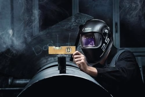Detailbild 4005569 Schweißerschutzhelm Vegaview 2.5 schwarz 90x110 mm DIN 8-12 Karton OPTREL