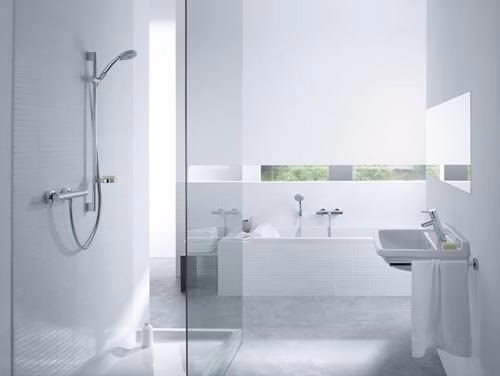 Detailbild 4026773 Hansgrohe Brausekombi CROMA 100 ECOSTAT 1001 SL Brausestange Unica C 900 mm chrom