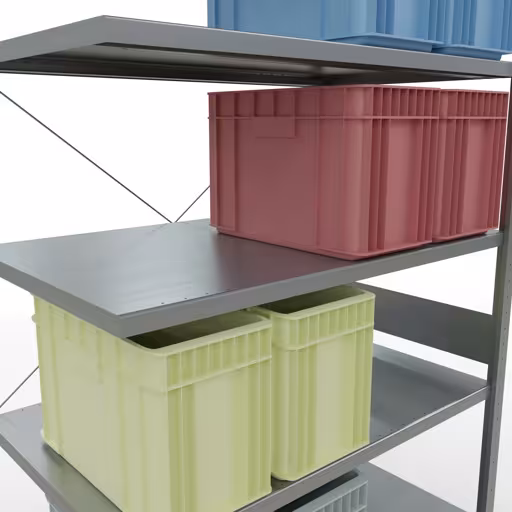 Abbildung Nr 14 des Artikels Stecksystem Anbauregal 3000x1300x800 mm, Typ 250 kg, verzinkt aus der Produktgruppe Stecksystem von der Marke Schulte Lagertechnik