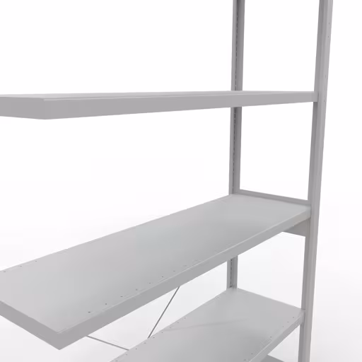 Stecksystem Anbauregal 2500x1300x400 mm, Typ 250 kg, lichtgrau von Schulte Lagertechnik aus der Kategorie Stecksystem