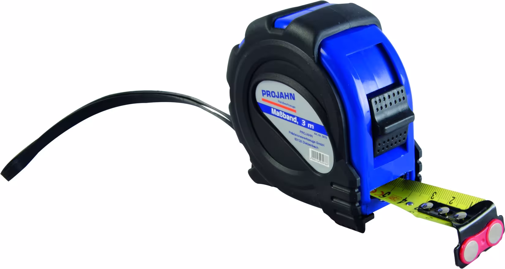 Maßband mit Magnet und 2-Komponenten-Gehäuse Typ Variante: Maßband mit Magnet 3 m aus der Kategorie Bandmaße, Lineale, Wasserwaagen und Messuhren mit der Artikelnr. 3973