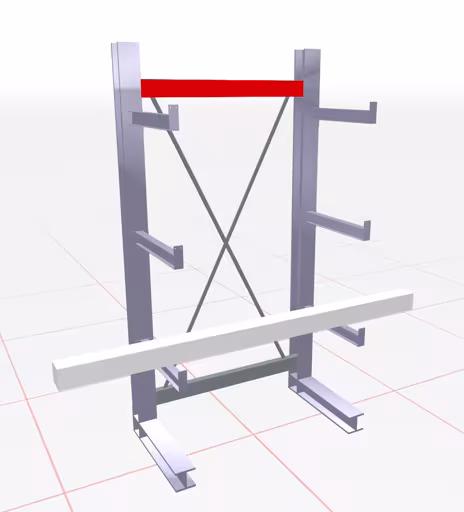 K 3000 Horizontalverbinder für Achsmaß 2000 mm, verzinkt aus der Kategorie K3000 für mittelschwere Güter mit der GTIN 4058255011445 K 3000 Horizontalverbinder für Achsmaß 2000 mm, verzinkt von der Marke Schulte Lagertechnik aus der Produktreihe Kragarmregale