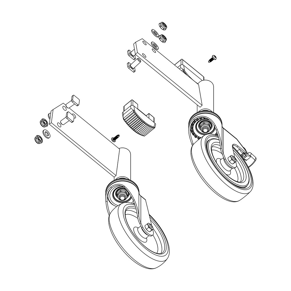 Munk Rollensatz Stützteil elektr. Ableitfähig