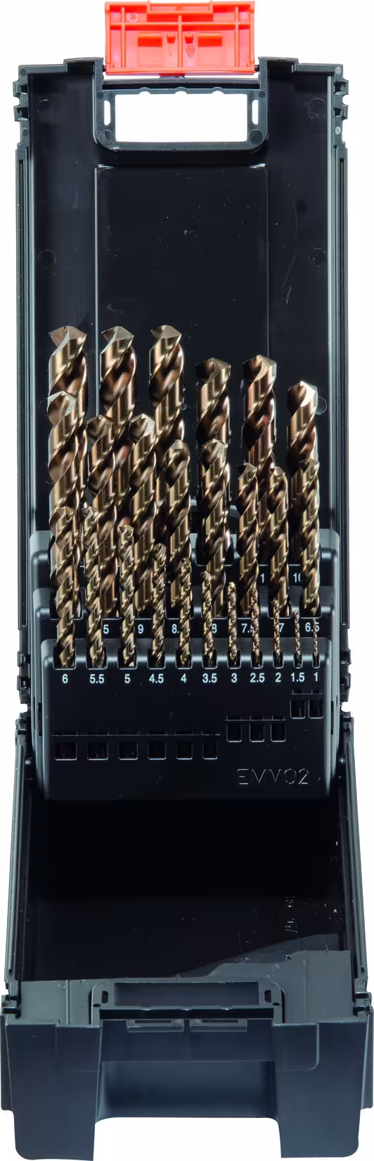 Kunststoff Kassette DIN 338 Typ SN 25-tlg. 1 - 13 mm/0,5 stgd. aus der Kategorie Bohrer mit der Artikelnummer 60022