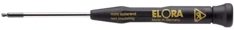 Elektronik Kugelkopf-Schraubendreher ESD, 625-KU 3,0 ESD von ELORA Elektronik Kugelkopf-Schraubendreher ESD, 625-KU ESD aus der Kategorie ESD-Schraubendreher mit der Artikelnr. 0625000301000