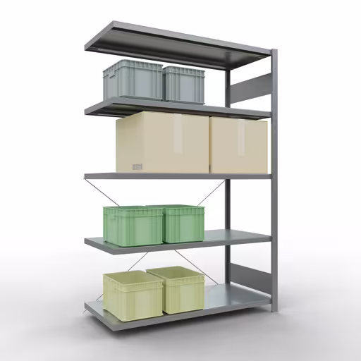Abbildung Nr 15 des Artikels Stecksystem Anbauregal 2000x1300x600 mm, Typ 250 kg, verzinkt aus der Produktgruppe Stecksystem von der Marke Schulte Lagertechnik