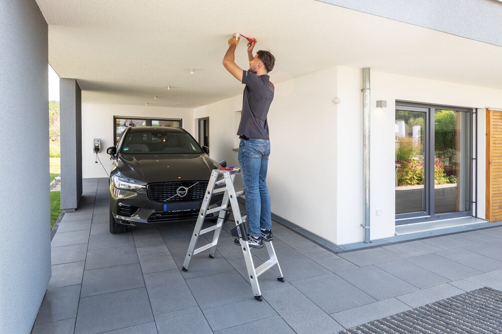 Munk Stufen-Stehleiter beidseitig begehbar 2x3 Stufen