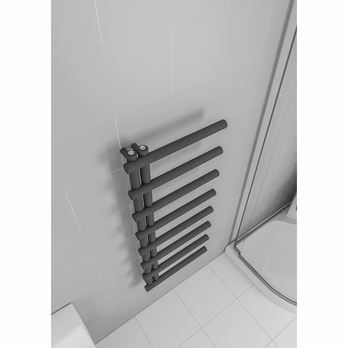 Ohne Text 3867361 Mert Design Badheizkörper Modell Metire, Schwarz, 500x1150 mm