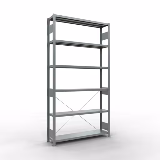 Stecksystem Grundregal 2500x1300x300 mm, Typ 250 kg, verzinkt aus der Kategorie Grundregal mit der Artikelnummer 12931-130