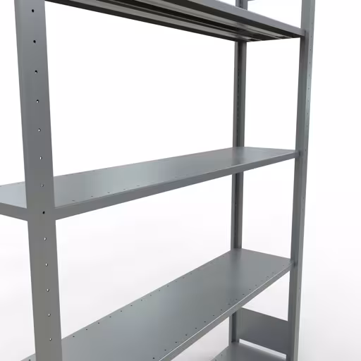 Produktbild Nr.15 des Artikels Grundregal, Fachbodenregal Stecksystem MULTIplus150, 2000 x 1300 x 300 mm (HxBxT), 5 Fachböden, Längenriegel, verzinkt aus der Produktreihe Stecksystem von der Marke Schulte Lagertechnik