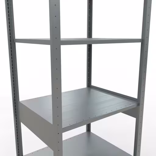 Produktbild Nr.6 des Artikels Grundregal, Fachbodenregal Stecksystem MULTIplus150, 2500 x 750 x 600 mm (HxBxT), 6 Fachböden, Längenriegel, verzinkt aus der Produktreihe Stecksystem von der Marke Schulte Lagertechnik
