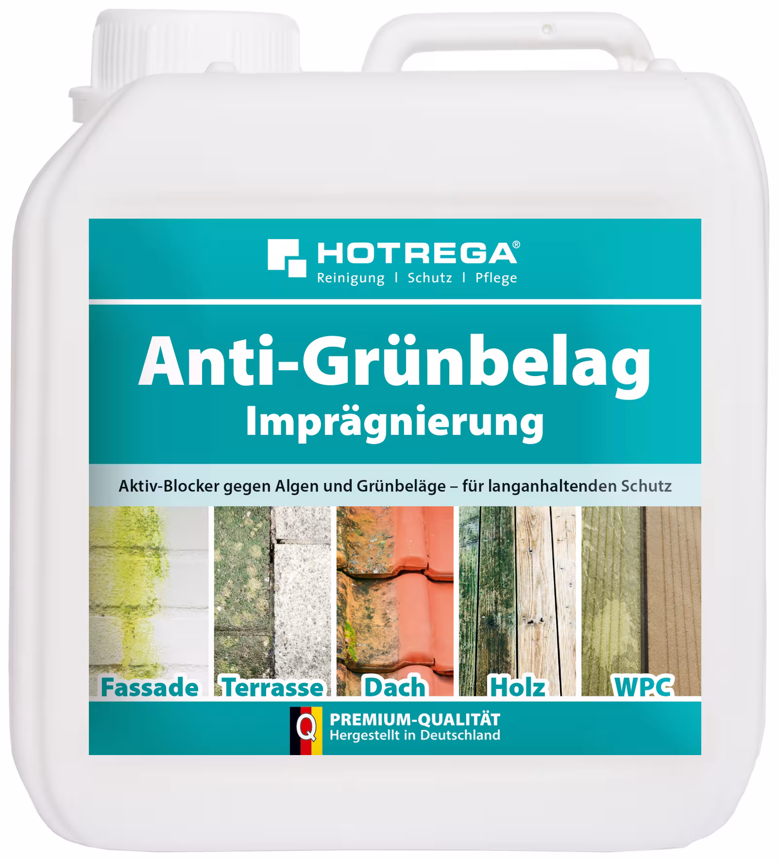 Anti-Grünbelag Imprägnierung 2 Liter Kanister gebrauchsfertig | HOTREGA® aus der Kategorie Gartenreiniger mit der Artikelnummer H110110002