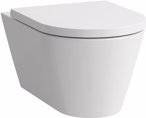 Laufen Wand-WC KARTELL spülrandlos, Tiefspüler weiß