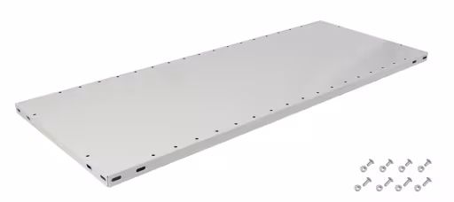 Zusatz-Fachboden MULTIplus150 1300x500 mm, RAL 7035 lichtgrau, inkl. 8 Schauben + Muttern aus der Kategorie Zubehör mit der Artikelnummer 37550-A