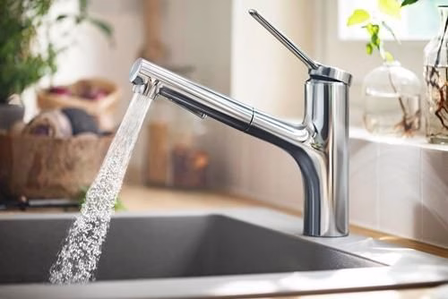 Hansgrohe Einhebel-Spültischmischer Zesis M33 150, Ausziehbrause, 2jet chrom