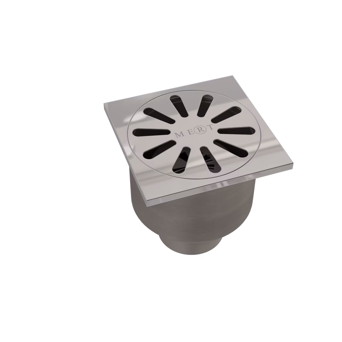 MERT Bodenablauf HK-SERIE komplett aus Edelstahl mit Rost,100x100 mm oder 150x150 mm aus der Kategorie Bodenabläufe mit der Teilenummer DU-HK-450-A