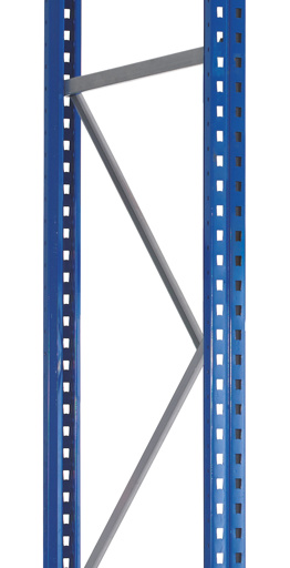 Palettenregal-Ständerahmen S635-B20, unmontiert, 5000x800 mm, blau/verzinkt von Schulte Lagertechnik aus der Kategorie Palettenregale