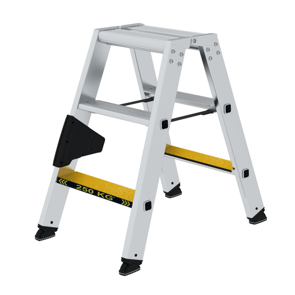 Munk Stufen-Stehleiter 250 kg beidseitig begehbar mit clip-step R13 aus der Kategorie Stehleitern mit der Artikelnr. 043803, Zaun, Mobiliar