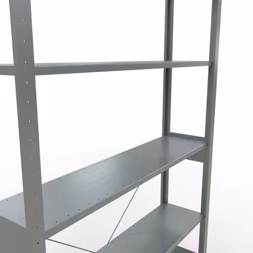 Stecksystem Grundregal 2500x1300x300 mm, Typ 150 kg, verzinkt mit der GTIN 4004514217578 Stecksystem Grundregal 2500x1300x300 mm, Typ 150 kg, verzinkt von Schulte Lagertechnik mit der Artikelnr. 12731-130