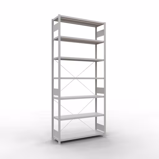 Abbildung Nr 13 des Artikels Stecksystem Grundregal 3000x1300x400 mm, Typ 250 kg, lichtgrau aus der Produktgruppe Stecksystem von der Marke Schulte Lagertechnik