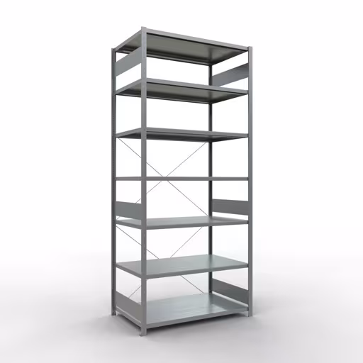 Stecksystem Grundregal 3000x1300x800 mm, Typ 250 kg, verzinkt aus der Kategorie Grundregal mit der Artikelnummer 12982-130