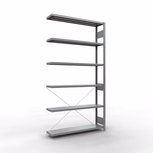 Stecksystem Anbauregal 2500x1300x300 mm, Typ 250 kg, verzinkt aus der Kategorie Anbauregal mit der Artikelnummer 12936-130