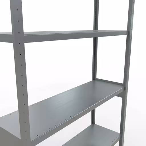 Abbildung Nr 15 des Artikels Grundregal, Fachbodenregal Stecksystem MULTIplus250, 3000 x 1300 x 400 mm (HxBxT), 7 Fachböden, Längenriegel, verzinkt aus der Produktgruppe Stecksystem von der Marke Schulte Lagertechnik