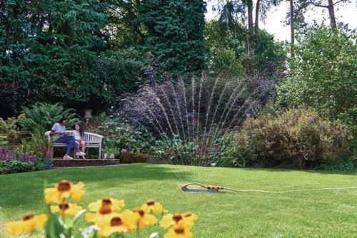 Detailbild 4073900 Rechtecksprenger AquaSave PRO XL 350 m² Steckkupplung Kunststoff, Metall HOZELOCK