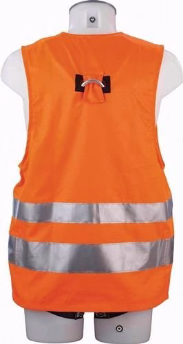 Warnweste MAS 40 Quick EN 361 EN 20471 2-Punkt Weste orange für Größe 44-54 MAS