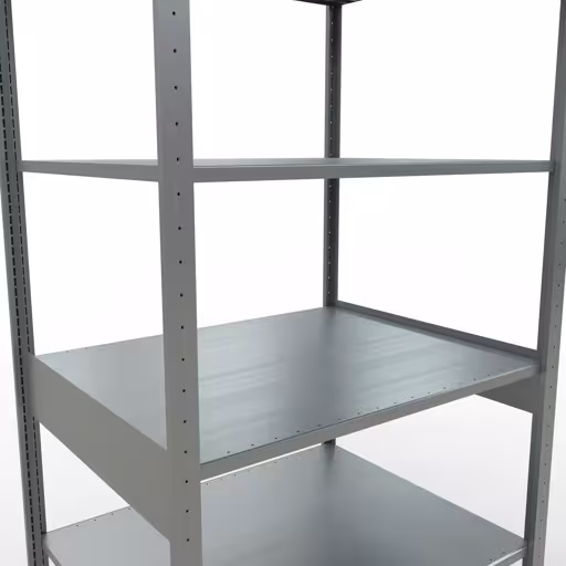 Produktbild Nr.6 des Artikels Grundregal, Fachbodenregal Stecksystem MULTIplus150, 2500 x 1000 x 800 mm (HxBxT), 6 Fachböden, Längenriegel, verzinkt aus der Produktreihe Stecksystem von der Marke Schulte Lagertechnik