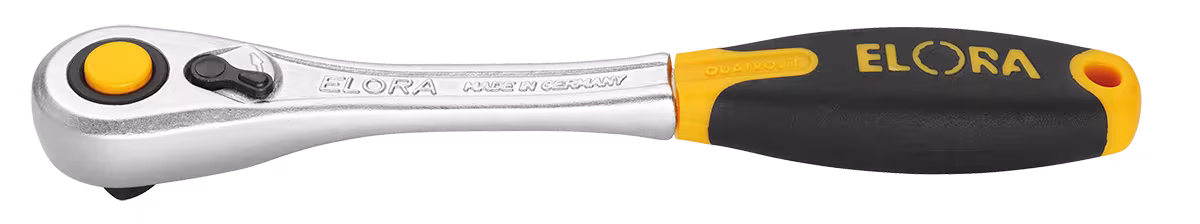 Hebelumschaltknarre 1/4", feinverzahnt mit Sicherheitsverr., ELORA-1450-1D aus der Kategorie Steckschlüssel-Sortiment 1/4" mit der Artikelnr. 1450000012200