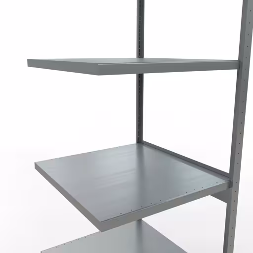Abbildung Nr 15 des Artikels Anbauregal, Fachbodenregal Stecksystem MULTIplus250, 3000 x 750 x 800 mm (HxBxT), 7 Fachböden, Längenriegel, verzinkt aus der Produktgruppe Stecksystem von der Marke Schulte Lagertechnik