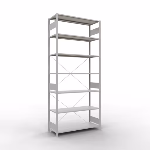 Produktbild Nr.11 des Artikels Stecksystem Grundregal 3000x1300x500 mm, Typ 150 kg, lichtgrau aus der Produktreihe Stecksystem von der Marke Schulte Lagertechnik