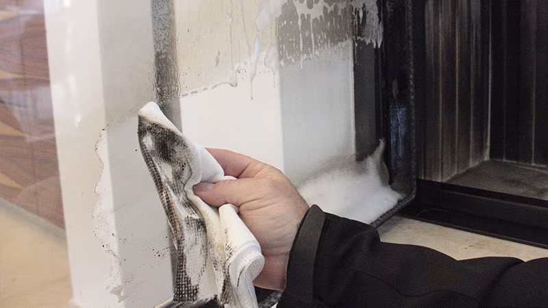 TecLine Kaminscheibenreiniger 400 ml Drinnen, Innenarchitektur, Person