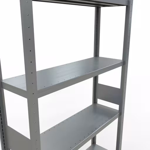 Abbildung Nr 12 des Artikels Grundregal, Fachbodenregal Stecksystem MULTIplus330, 3000 x 1000 x 300 mm (HxBxT), 7 Fachböden, Längenriegel, verzinkt aus der Produktgruppe Stecksystem von der Marke Schulte Lagertechnik
