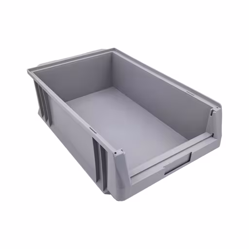 Sichtlagerkasten, TxBxH 150x315x500 mm, grau, Polypropylen aus der Kategorie Kleinteilelagerung mit der Artikelnummer 20209