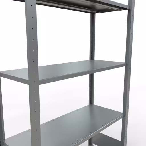 Abbildung Nr 14 des Artikels Grundregal, Fachbodenregal Stecksystem MULTIplus85, 2000 x 1000 x 400 mm (HxBxT), 5 Fachböden, Längenriegel, verzinkt aus der Produktgruppe Stecksystem von der Marke Schulte Lagertechnik
